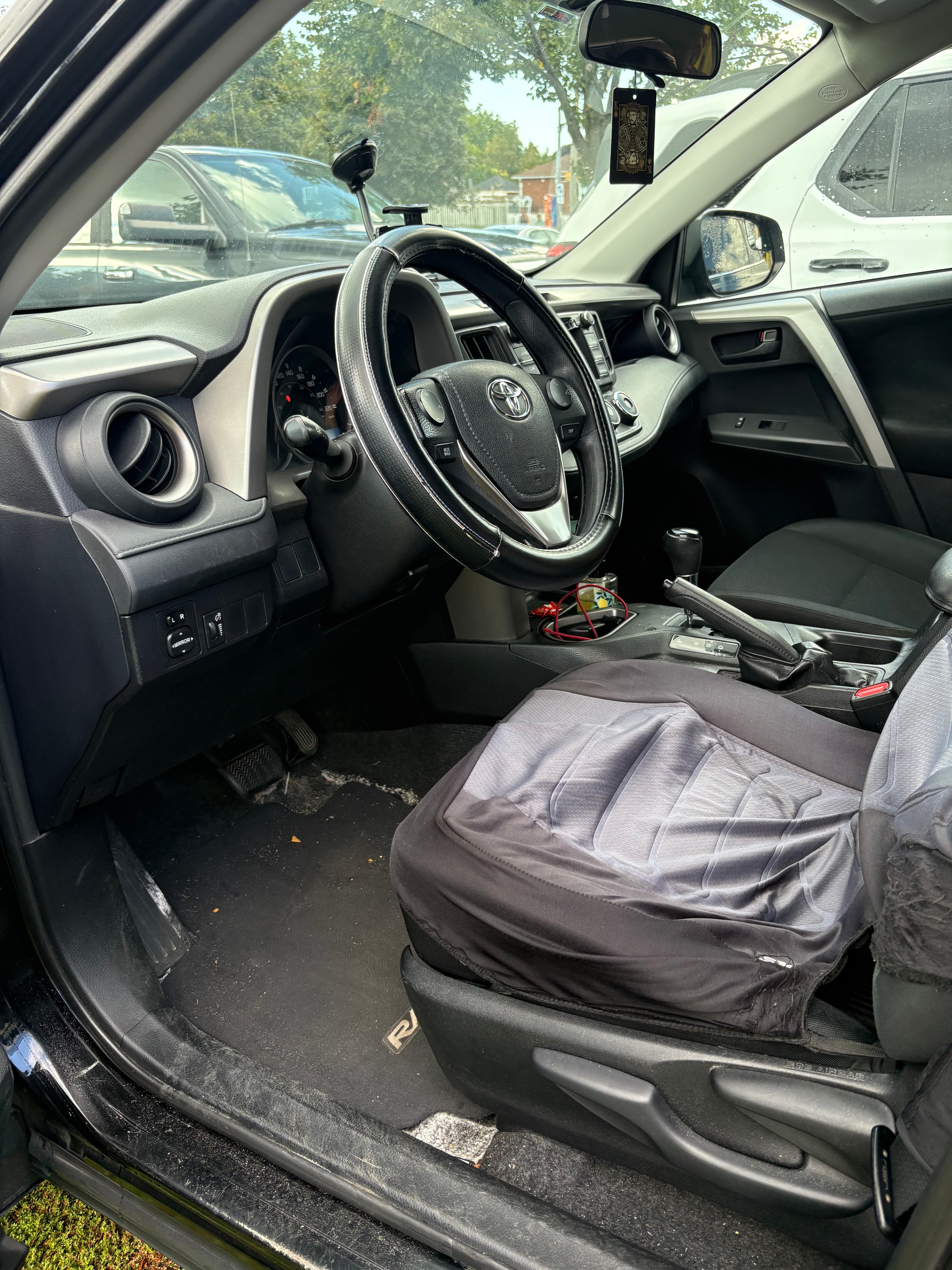 Interior deep-clean detail - before